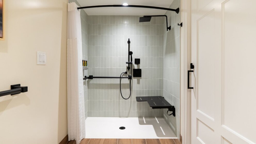New ADA Accommodations with Roll-In Shower